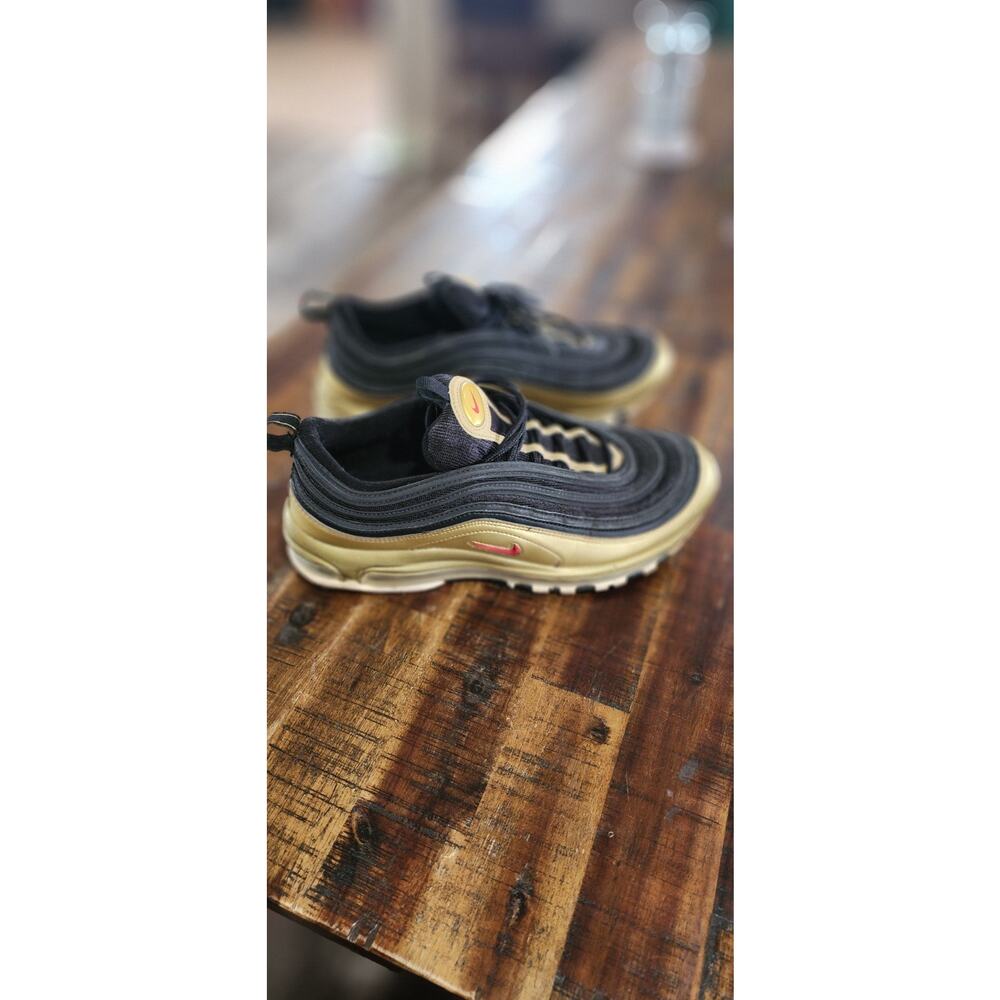 Nike Air Max 97 OG Shoes Metallic Gold And Black DM Men's 10.5